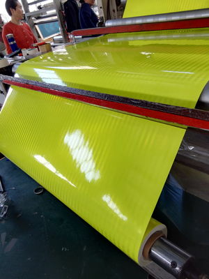 PET Prismático Folha Refletora Filtro Vinil Rodoviário de Segurança Rolo de Alta Visibilidade Adesivo Adesivo Retro amarelo verde Cor