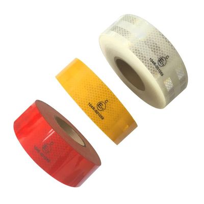 Personalizado para impressão de alta intensidade prismático diamante conspicuidade Dot-C2 à prova dwaterproof água pet aviso adesivos fita reflexiva