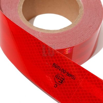 Tela de reflexo de auto-aderência à água vermelha amarela branca de segurança do veículo de marcação de visibilidade