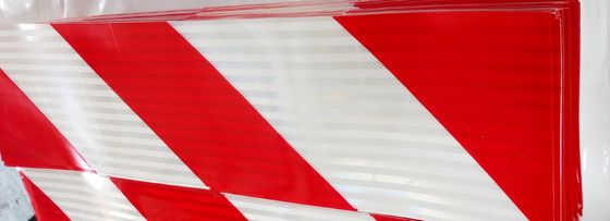 135 mm*565 mm Autocolante refletor de segurança Marcação traseira personalizada placa de autocolante refletor para veículo pesado