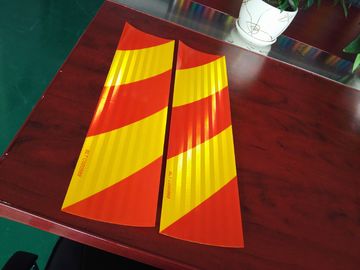 Tela refletora para veículos vermelha e amarela resistente a intempéries 1 rolo/caixa