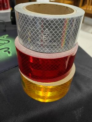 5cm * 50m RTLITE Super Adesivo Metalizado ECE 104R Fita Reflexiva de Aviso de Segurança para Caminhões Pesados