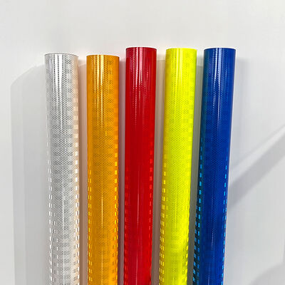 Cobertura reflexiva prismática acrílica fluorescente do verde amarelo do limão da visibilidade alta para sinais de trânsito do ônibus