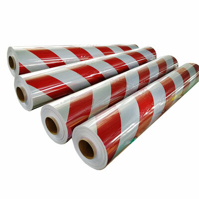 DIN30710 Red White Chevron Reflector Reflective Strip Tape Self Adhesive Radium Stickers Roll Reflective