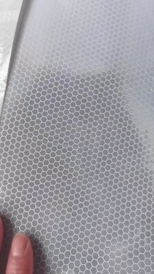 1.24m * 45.7m microprismático pvc favo de mel reflexivo filme adesivo de vinil cobertura reflexiva para sinais de trânsito sinais de segurança rodoviária