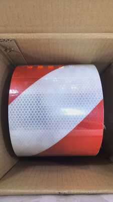 Adesivos de Seta Retrorefletiva de 2 Polegadas e 4 Polegadas / Luz de Seta / Fita Refletora Chevron para Caminhão e Bicicleta
