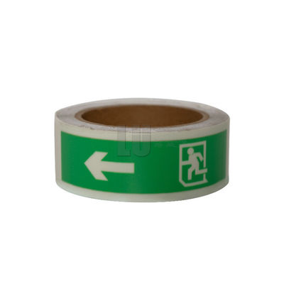 Customized Uv Printing Glow In The Dark Photoluminescent Exit Safety Warning Sign
