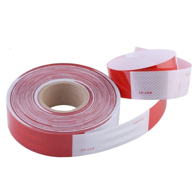 PVC / PET / Acrílico fita refletora personalizada para alta visibilidade pacote 1 rolo / caixa