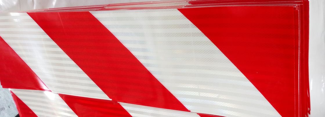 135 mm*565 mm Autocolante refletor de segurança Marcação traseira personalizada placa de autocolante refletor para veículo pesado