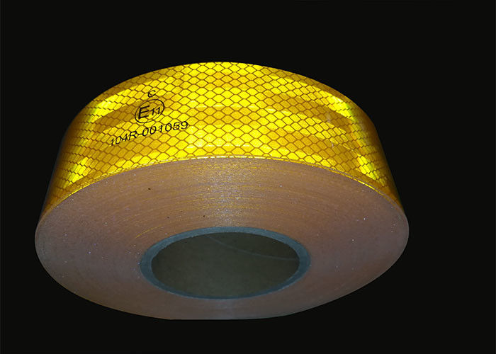 5cm*45.7m Turck Conspicuidade de Segurança Ece 104r Diamante Grade Retro Reflector Sticker Cinta Reflectiva Tape