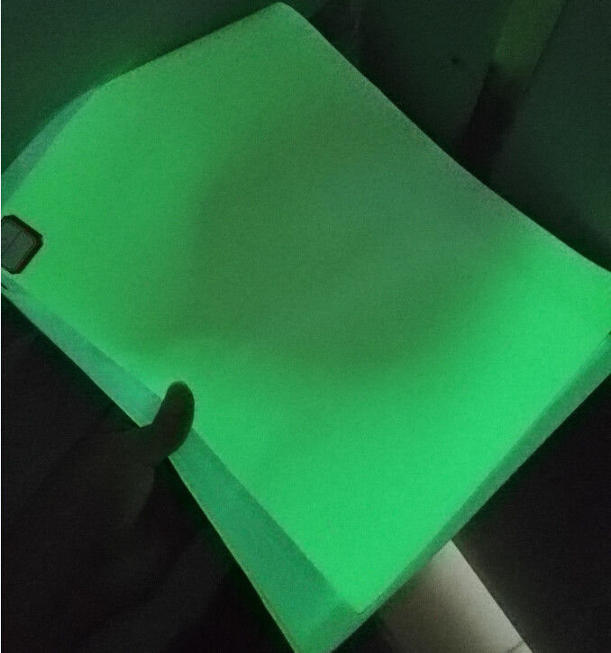 Adesivo Noturno Film de Folha de Vinil Luminoso Fotoluminescente Rolo Fluorescente Luz verde para sinais de saída de emergência Brilha no escuro