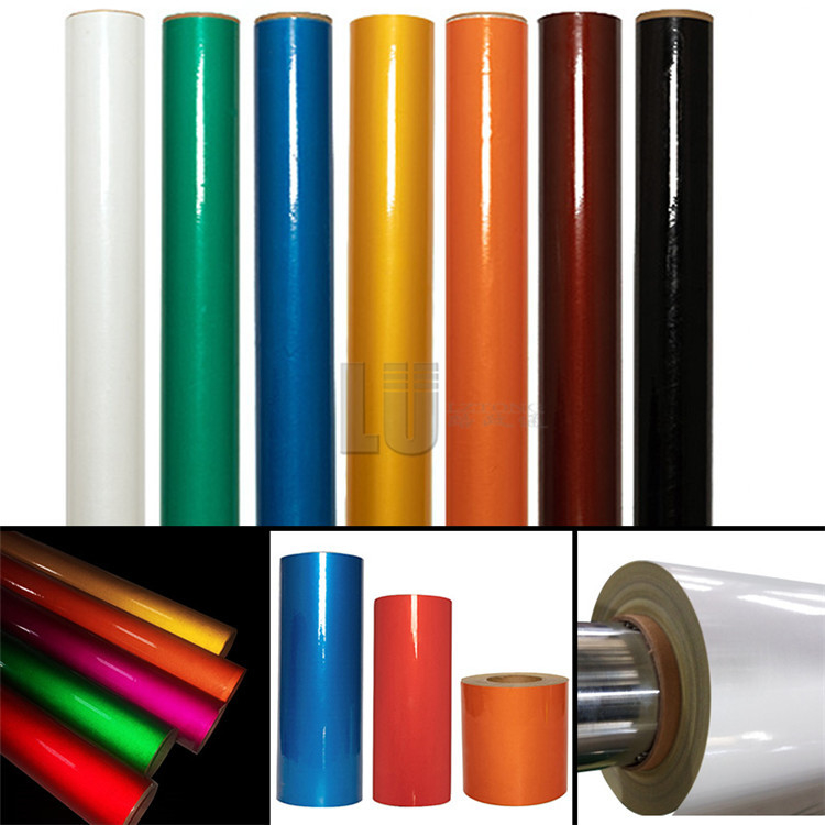 LU Impermeável Branco de Segurança de Corte Plotter Material Reflectivo Vinil Adesivo Vinil Reflectivo Conspicuidade Rolo de filme reflectivo
