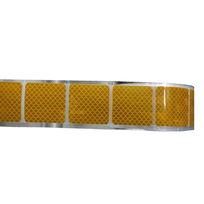 Banda de reflexo segmentada do lado da cortina do veículo de grau amarelo