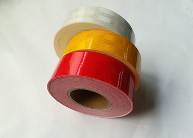 Yellow White Red Reflective Conspicuity Tape E-Marks For Trucks Cars 5cm*45.7m