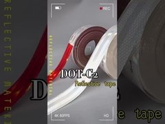 Carrinha retro impermeável adesiva DOT C2 fita refletiva vermelha e branca para a segurança do trânsito